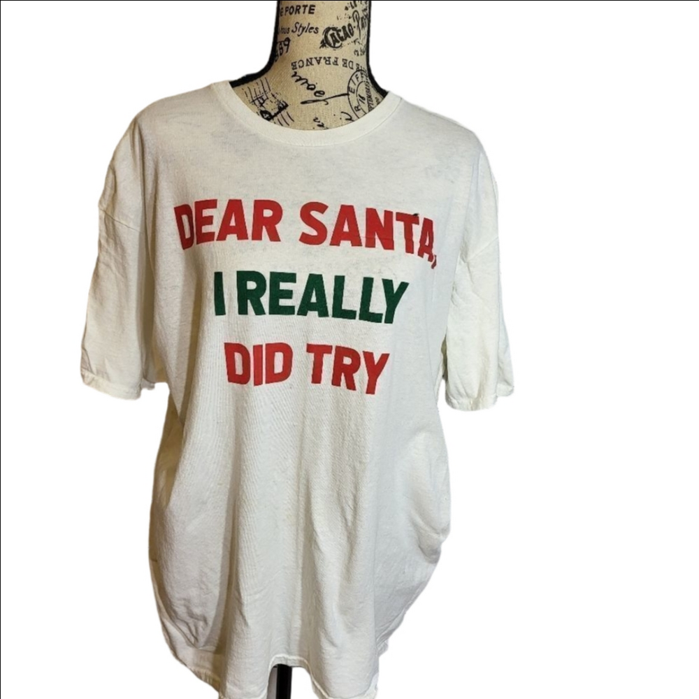 Delta Pro Weight Dear Santa Graphic T Shirt XL